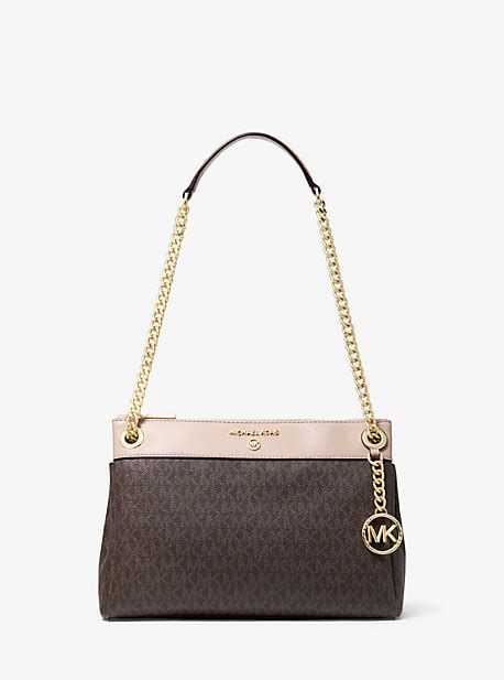 michael kors susan small logo convertible shoulder bag|michael kors large shoulder bag.